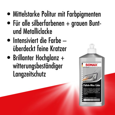 Sonax Polish&Wax Color silber/grau 500ml Polish+Wax Color silber/grau 02963000
