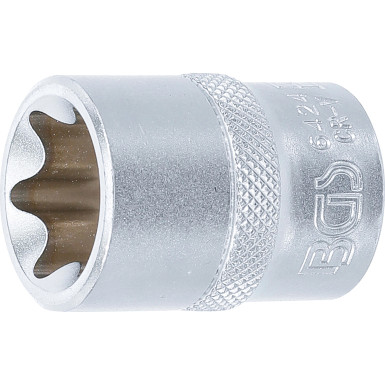 BGS Steckschlüssel-Einsatz E-Profil | Antrieb Innenvierkant 12,5 mm (1/2"""") | SW E24 | 6424