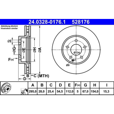 Bremsscheibe Db P. W211 1.8-3.2 02-09 Power Disc PowerDisc 24.0328-0176.1