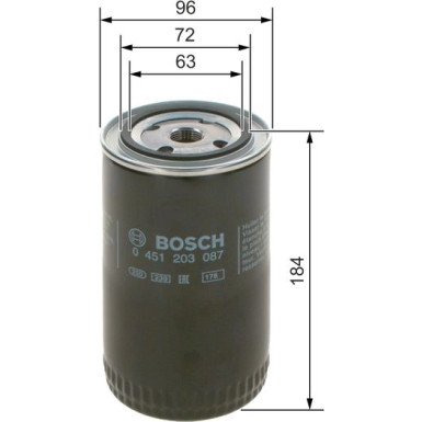 Ölfilter | VOLVO,VW | 0 451 203 087