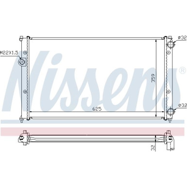 Wasserkühler PKW | VW GOLF III MEX. DIESEL 91 | 652441