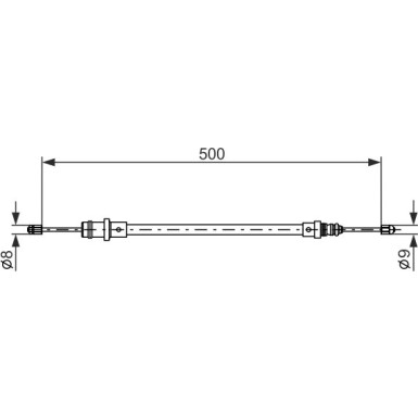 Handbremsseil | PEUGEOT,FIAT,CITROEN | 1987477565