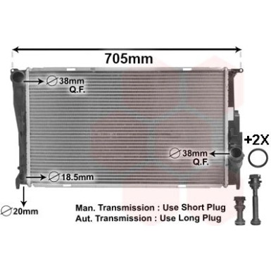 VAN WEZEL Kühler, Motorkühlung 06002293