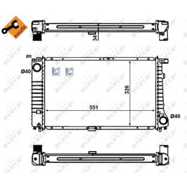 Kühler, Motorkühlung | 56128