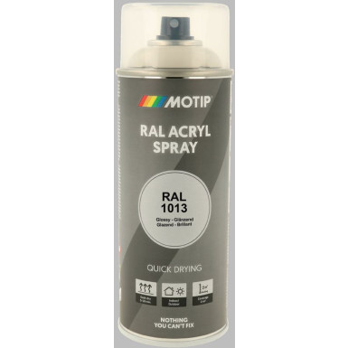 MoTip hochglänzender Acryllack perlweiss 400ml | 7056