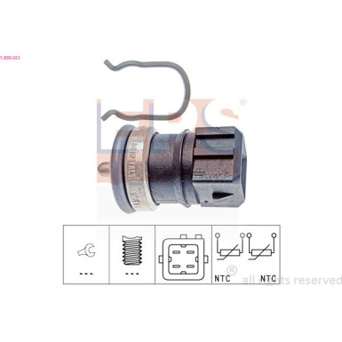 EPS Temperatursensor 1.830.251 Made in Italy - OE Equivalent