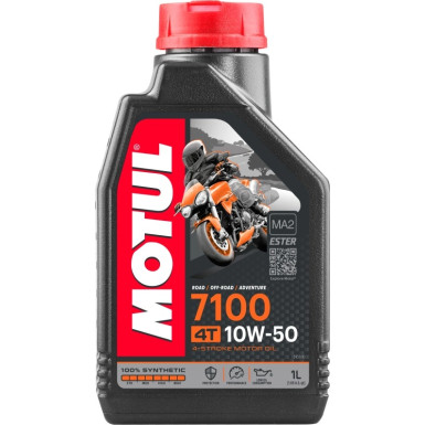 Motul 7100 Road / Off Road /Adventure 4T MA2 10W-50 1 Liter 7100 10W-50 4T 104097