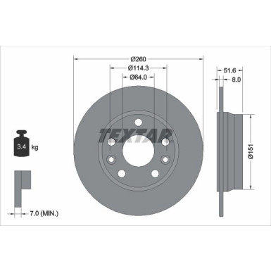 Bremsscheibe | 92337703