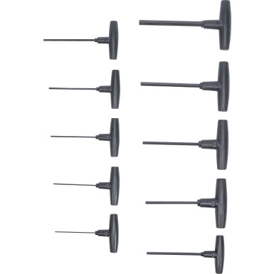 BGS Schraubendreher-Satz mit T-Griff Innensechskant 2 - 10 mm 10-tlg BGS Do it yourself 791