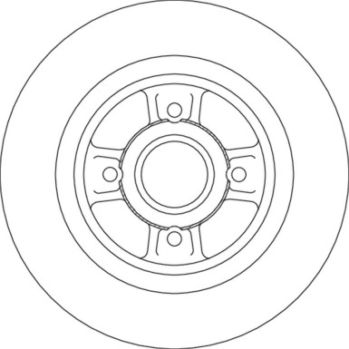 Bremsscheibe Renault T. Scenic TRW SINGLE DF4690BS