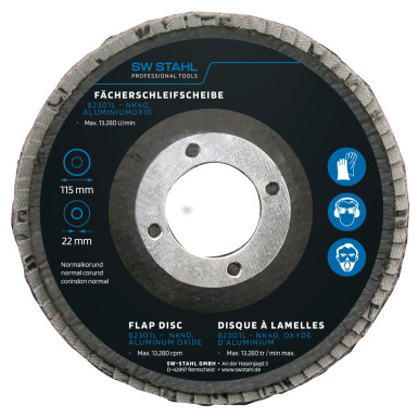 82301L SW-Stahl Schleifscheibe Dm 115mm 10 Stk.