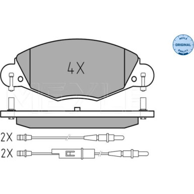 Bremsbelagsatz Citroen P. C5 | 252327318