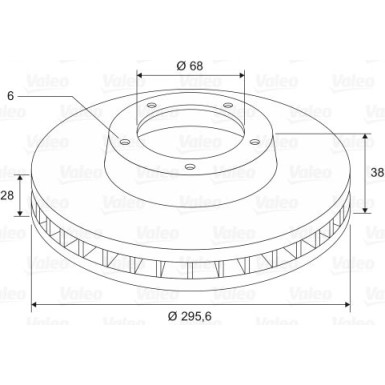 VALEO Bremsscheibe 197643