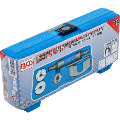 BGS Bremskolben-Rückstell-Satz | universal | Links- und Rechtsgewinde | 6-tlg | 9159