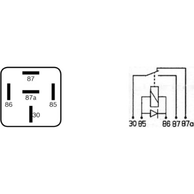 Relais | 12V,30A,1xWechsler | 0 332 209 158