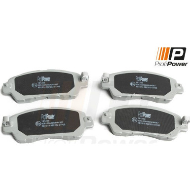 PROFIPOWER Bremsbelagsatz, Scheibenbremse 1B1288