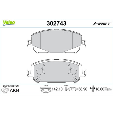 VALEO Bremsbeläge VALEO Bremsbeläge