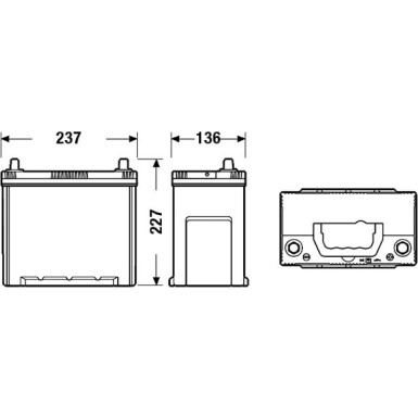 EXIDE Starterbatterie | EA456