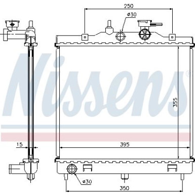 Wasserkühler PKW | KIA PICANTO 1.0-1.1 03 | 66654