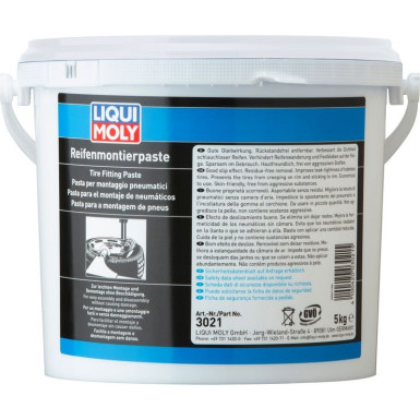 Liqui Moly Reifenmontierpaste weiß 5 kg | 3021 | 5kg Eimer Kunststoff