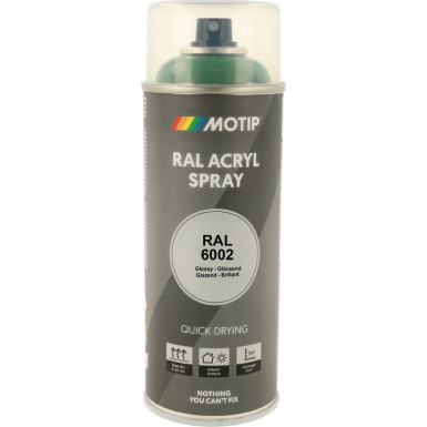 MoTip hochglänzender Acryllack laubgrün 400ml | 7121 MoTip hochglänzender Acryllack laubgrün 400ml | 7121