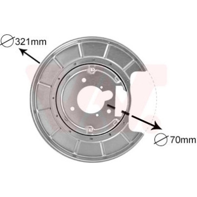 VAN WEZEL Spritzblech, Bremsscheibe 4047374
