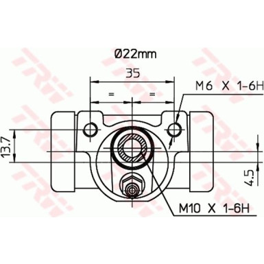 TRW Bremsrolle | BWH375