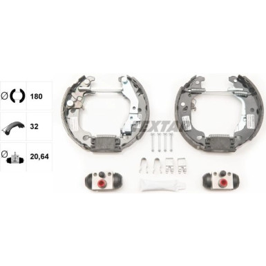 Satz Bremsbacken Fiat T. Punto Ii 09/99 - (180X32mm / Ohne Abs) Shoe Kit Pro 84054300 Satz Bremsbacken Fiat T. Punto Ii 09/99 - (180X32mm / Ohne Abs) Shoe Kit Pro 84054300