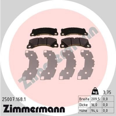 ZIMMERMANN Bremsbeläge