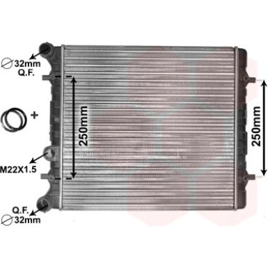VAN WEZEL Kühler, Motorkühlung VAN WEZEL Kühler, Motorkühlung