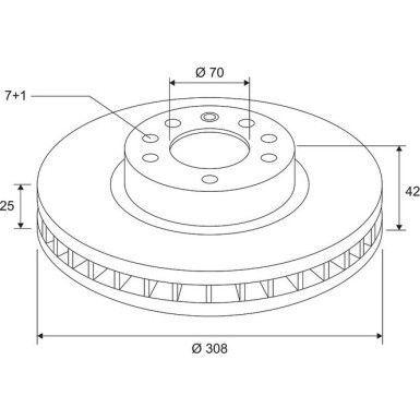 VALEO Bremsscheibe 672667 COATED