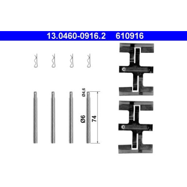ATE Zubehör, Bremsbeläge 13.0460-0916.2