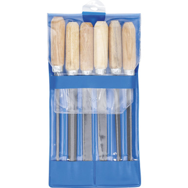 BGS Schlüsselfeilen-Satz Holzheft 100 mm 6-tlg BGS Do it yourself 50204