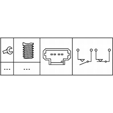 HELLA Bremslichtschalter | 6DD 008 622-811