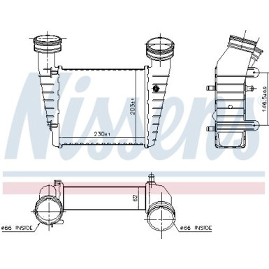 Ladeluftkühler PKW VW Passat 1,9 TDI 00-05 FIRST FIT 96680