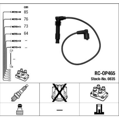NGK | Zündleitungssatz 0835