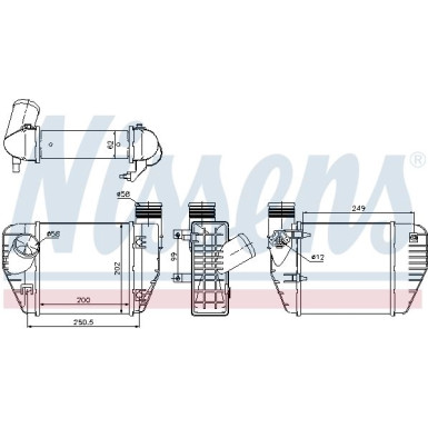 Ladeluftkühler PKW AUDI A6 2.0TDI-TFSI 04 FIRST FIT 96544