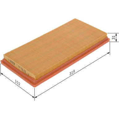 Luftfilter | FIAT 500 | F 026 400 053 Luftfilter | FIAT 500 | F 026 400 053