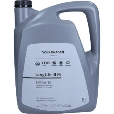 Original VAG Motoröl 0W30 5L Lliii Fe 504,00 507,00 / Gruppenlogo | GS55545M4