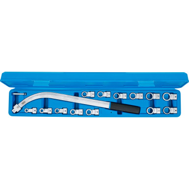 BGS Spannrollenschlüssel-Satz | Zwölfkant SW 12 - 19 mm / E-Profil SW E10 - E18 | 15-tlg | 1312