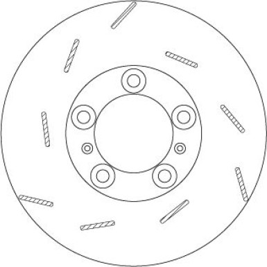 Bremsscheibe Porsche T. Panamera 09- Le TRW SINGLE DF6320S