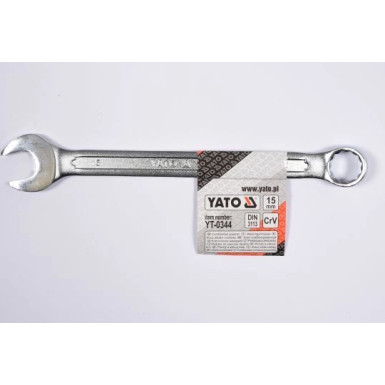 YT-0344 Maulringschlüssel 15mm Polierte K÷Pfe