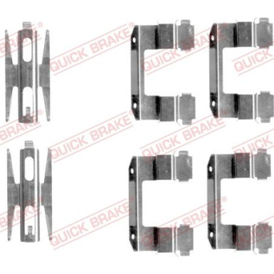 391-1618 Montagesatz f.Bremsklötze | HYUNDAI Lantra,Elantra,Sonata 95 | 109-1618
