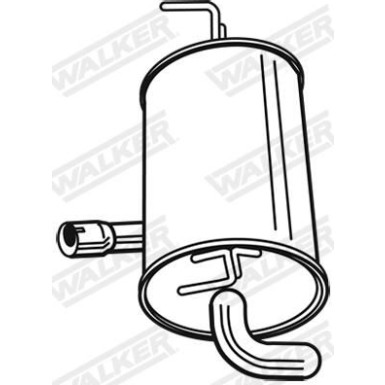 53 / Auspufftopf Hinten NISSAN Qashqai 08 23999