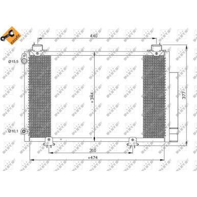 Kondensator, Klimaanlage EASY FIT 35333