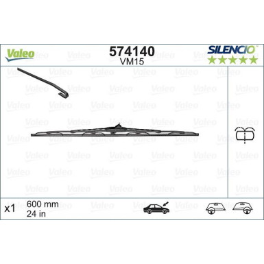 574140 Wischblatt SILENCIO CONVENTIONAL SINGLE