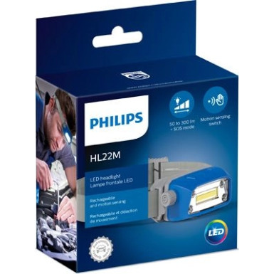 Philips HL22M LED-Stirnlampe | Akku, 150/300lm, Bewegungssensor | LPL74X1