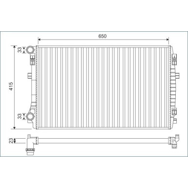 VALEO Motorkühler 701129