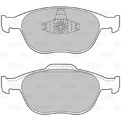 VALEO Bremsbeläge 598639