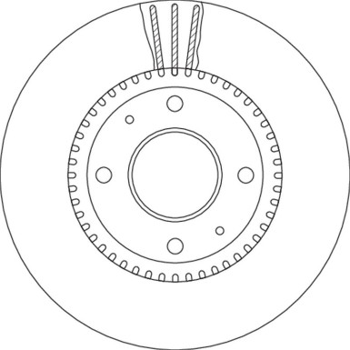 TRW Bremsscheibe | DF4710